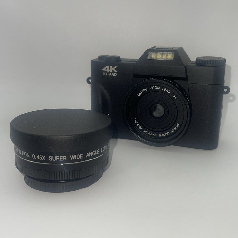 Digital Camera 56MP 16X Zoom HD Video Recorder Compact Camcorder for Photography